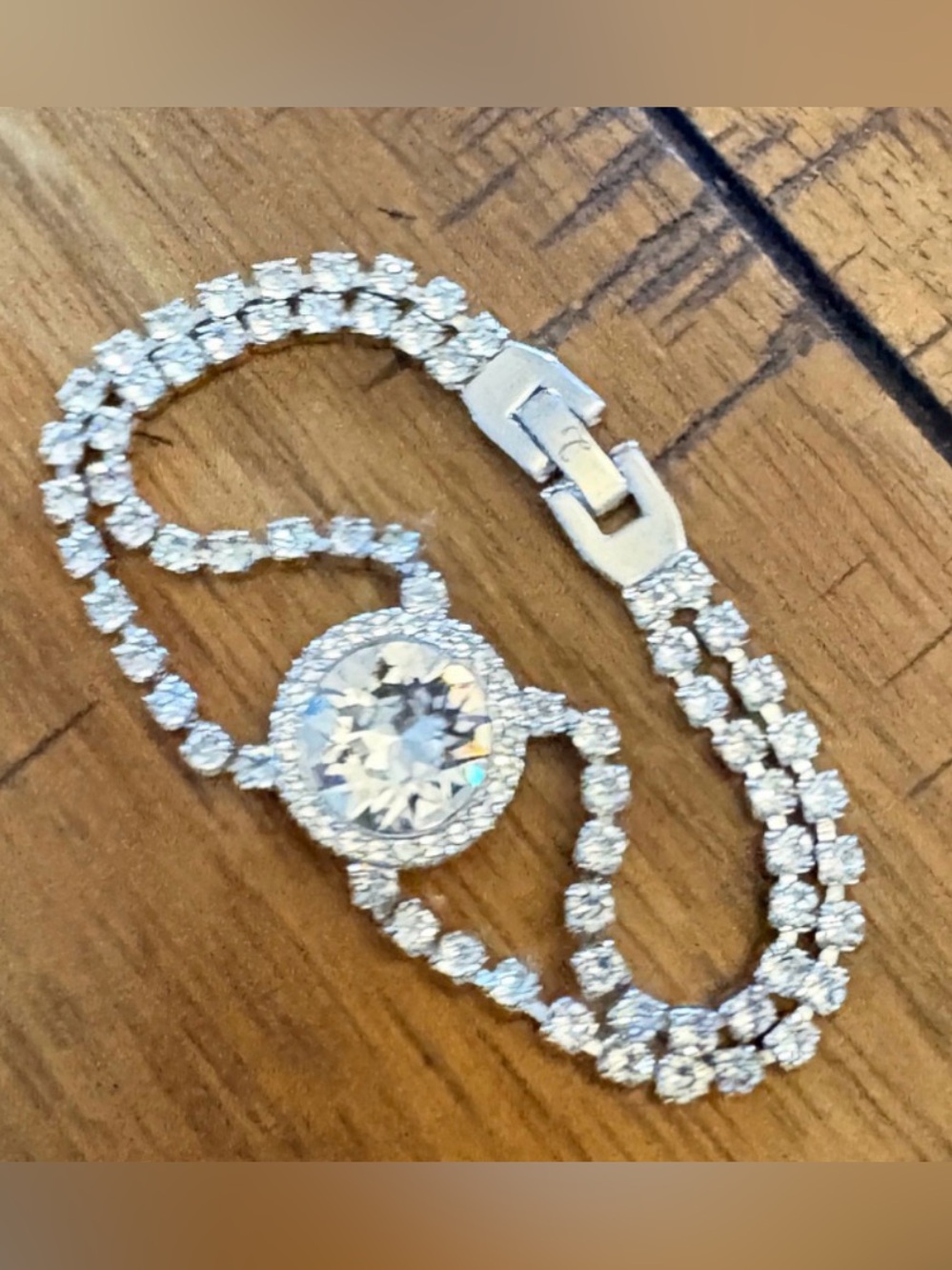 Sparkling Clear Crystal Tennis Bracelet - Elegant Women’s Jewelry